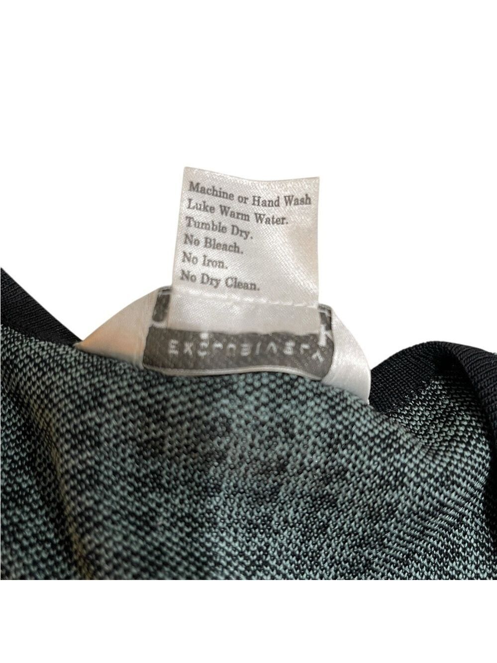 Misook Long Open Front Houndstooth Knit Cardigan Sweater Duster SZ XL Grey Black - Picture 8 of 9
